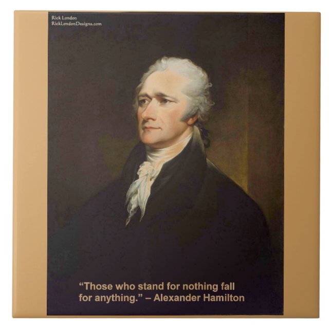 Azulejo Regalo de cita de Hamilton Fall For Anything (Frente)
