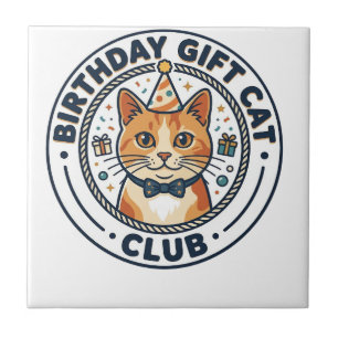 Azulejo Regalo de Cumpleaños Gato Amante de Gatos - Regalo