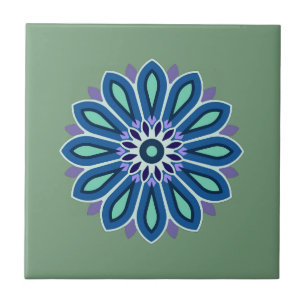 AZULEJO REGALO DE FLOR PARA MADRE HIJA HERMANA AMIGA MAEST
