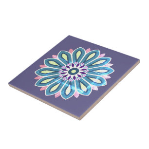 AZULEJO REGALO DE FLOR PARA MADRE HIJA HERMANA AMIGA MAEST