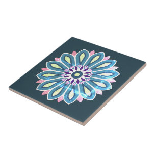 AZULEJO REGALO DE FLOR PARA MAMÁ HIJA HERMANA AMIGA MAESTR