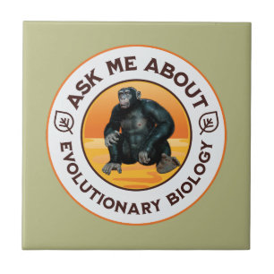 Azulejo Regalo de humor de evolución para profesor de biol