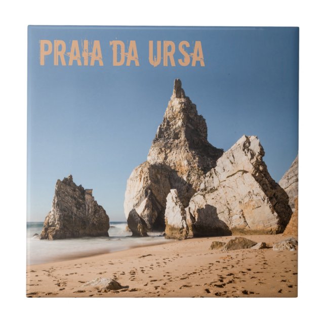 Azulejo Regalo de la playa Praia da Ursa en Portugal (Frente)
