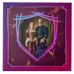 Azulejo Regalo de moda antiguo medieval de Knight Coat of 