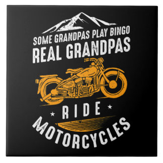 Azulejo Regalo De Motocicletas Real Grandpas Ride Para Los