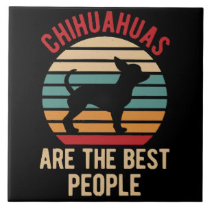 Azulejo Regalo de perros chihuahua divertidos