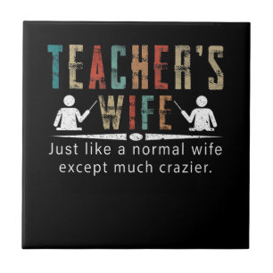 Azulejo Regalo del profesor Esposa del profesor