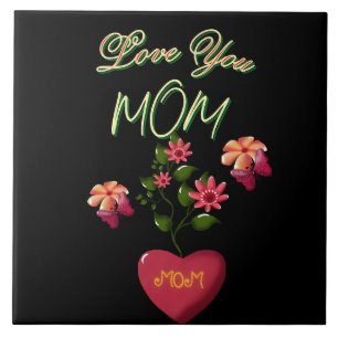 Azulejo Regalo floral personalizado y hecho a medida para 