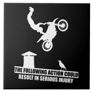 Azulejo Regalo para motocicletas de suciedad deportiva