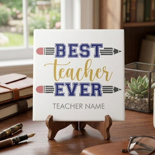 Azulejo Regalo Personalizado Mejor Profesor - Regalo Perso