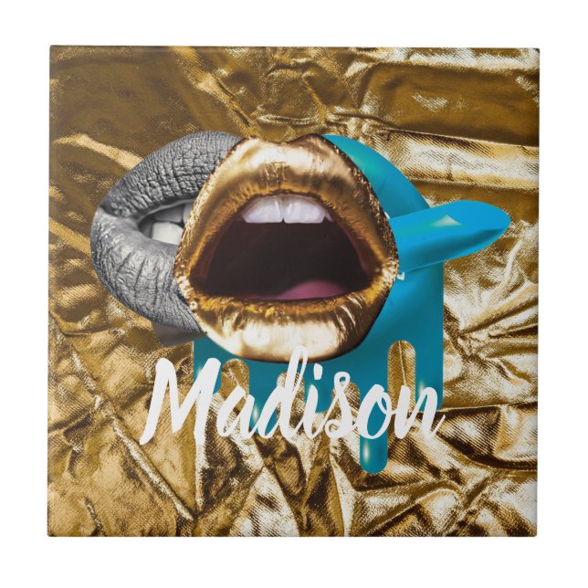 Azulejo Regalo personalizado para dama de honor, Boda, esp (Frente)