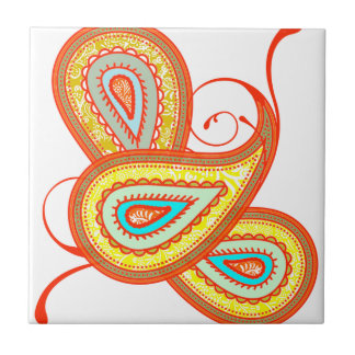 Azulejo Regalos de la moderna Naranja amarilla Aqua Mint P