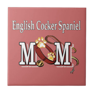 Azulejo Regalos de mamá de Cocker Español en Inglés