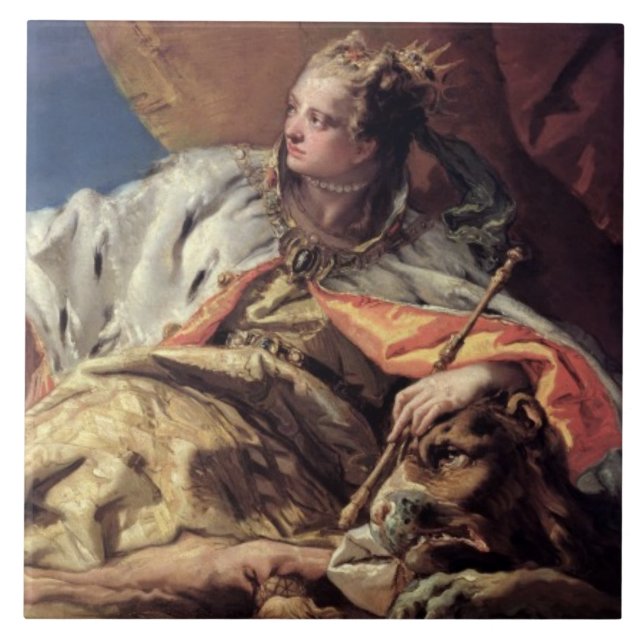 Azulejo Regalos de ofrecimiento de Neptuno a Venecia (Frente)