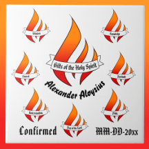 Regalos personalizados de la confirmación del Espí