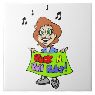 AZULEJO REGLAS DE ROCK 'N ROLL