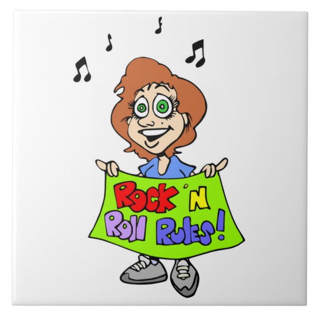 AZULEJO REGLAS DE ROCK 'N ROLL (Frente)