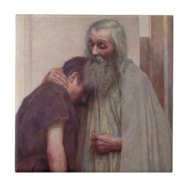 Azulejo Regreso a casa (padre e hijo)