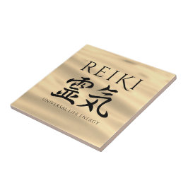 Azulejo Reiki 霊 気 energía caligráfica de vida en Japón