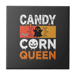 Azulejo Reina de Caramelo de Calabaza Diseño SVG de Hallow