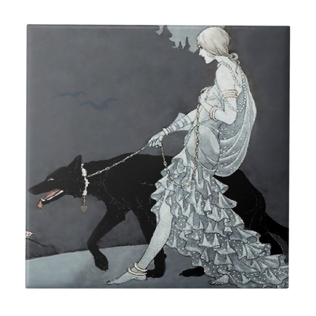 Azulejo “Reina de la Noche” de Marjorie Miller (Frente)
