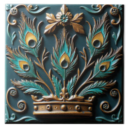 Azulejo Reina del pavo real