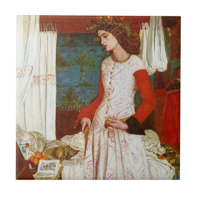 Azulejo Reina Guenevere, William Morris de Iseult el | de (Frente)