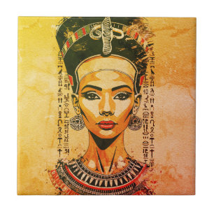 Azulejo Reina Regia de Egipto – Arte Neo-Faraónico Moderno