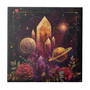 Azulejo Reino de Cristal de Amatista de Fantasía Patrón