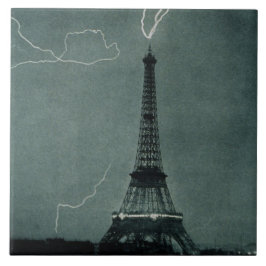 Azulejo Relámpago que impacta la Torre Eiffel