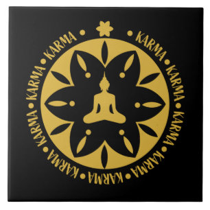 Azulejo Religión budista de Karma - Budismo Seis saltos