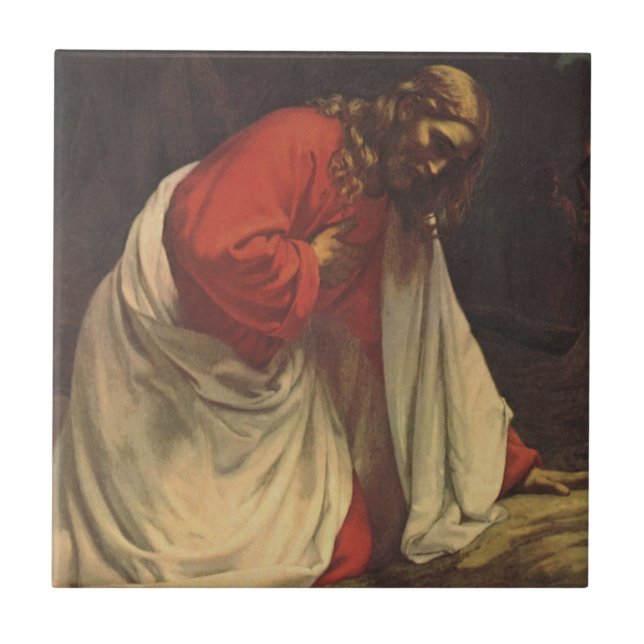 Azulejo Religión vintage Jardín Jesucristo de Getsemane (Frente)