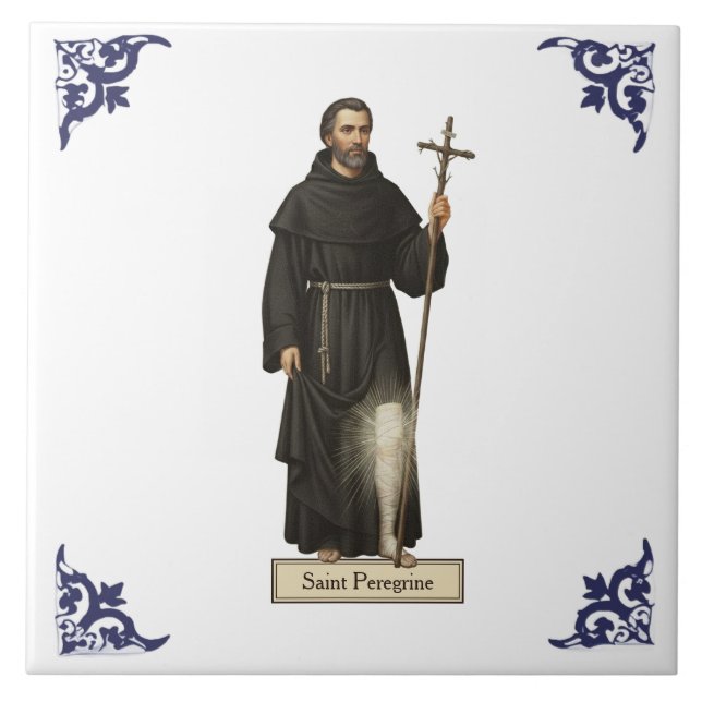 Azulejo Religioso San Peregrino (Frente)