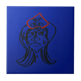 Azulejo Reluctant Queen Animation Ceramic Tile