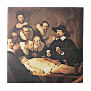 Azulejo Rembrandt: La lección de anatomía del Dr. Nicolaes