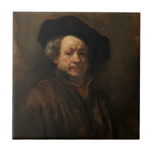 Azulejo Rembrandt van Rijn's Self Retrait Bella Artes