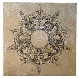 AZULEJO RENACIMIENTO FLORAL ELEGANTE DEL SIGLO XVI