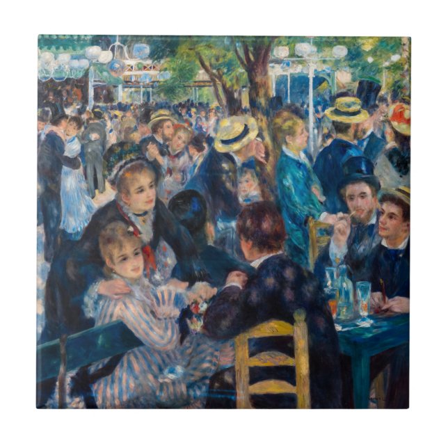 Azulejo Renoir - Danza en Le Moulin de la Galette (Frente)
