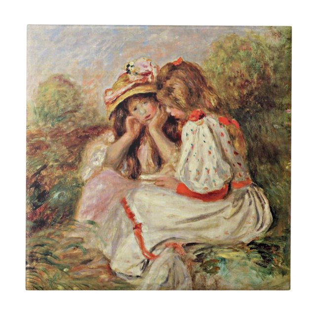 Azulejo Renoir - Dos Niñas Pequeñas (Frente)