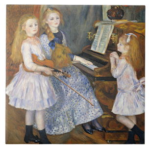 Azulejo Renoir - Las hijas de Catulle Menogs,