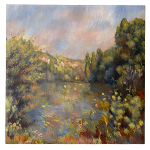 Azulejo Renoir - Paisaje junto al lago