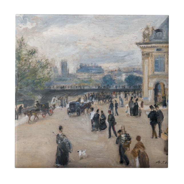 Azulejo Renoir - París, Institut au Quai Malaquais (Frente)