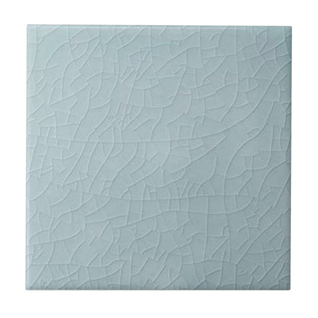 Azulejo Repro anticuado de acabado negro azul pálido (Frente)
