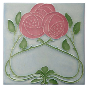Azulejo Repro Arte Nuevo Floral