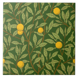 Azulejo Repro Arts & Crafting Fruit Naranjas en Dk Green
