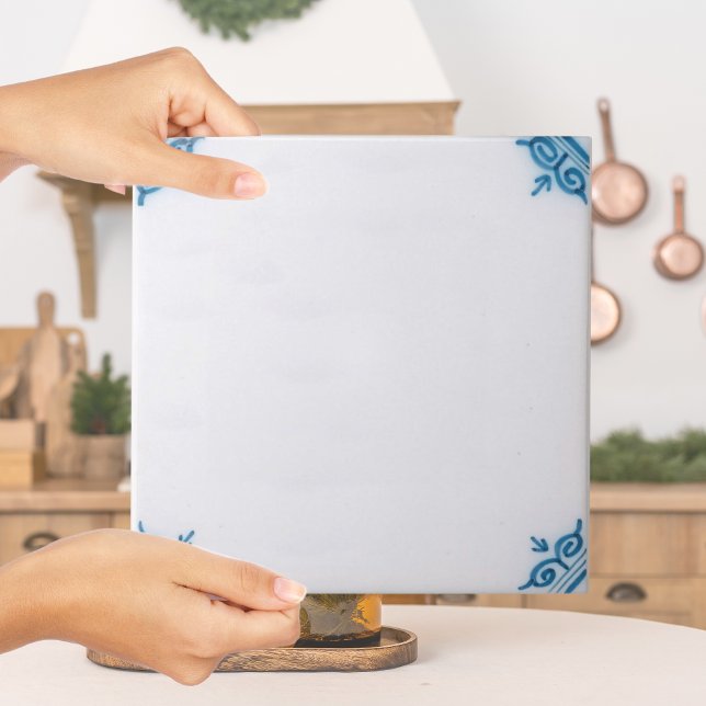 Azulejo Repro Blue Delft Tile a personalizar (Repro Plain Blue Delft Tile to customize
)