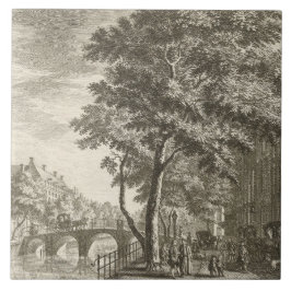 Azulejo Repro Delft Tile Amsterdam Street Scene