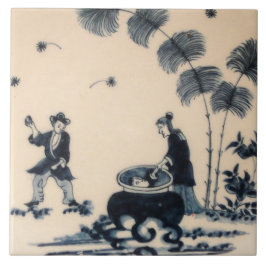 Azulejo Repro Delft Tile Chinoiserie Witchcraft