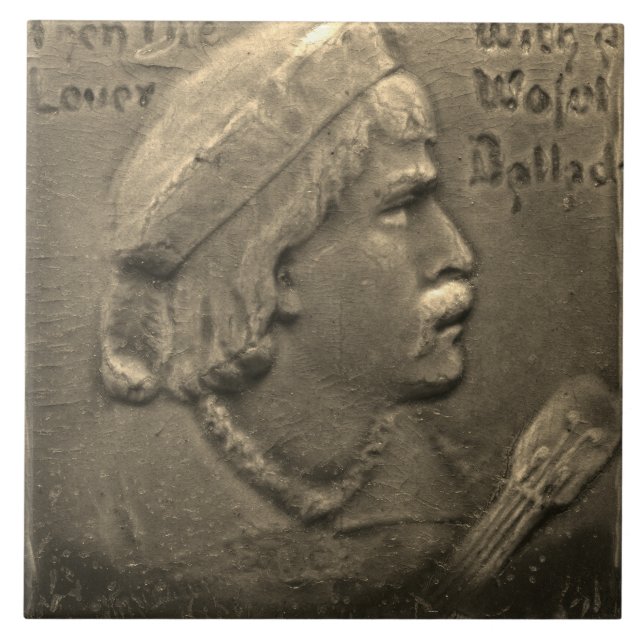 Azulejo Repro Dutch Faux Relief Gray Face Tile (Frente)