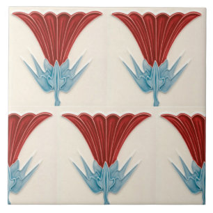 Azulejo Repro frontera de frisa del Art Nouveau alemán Jug